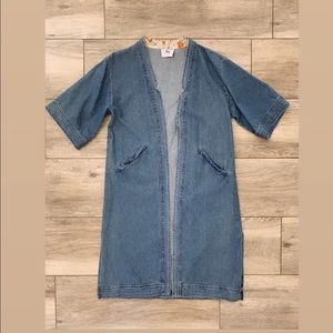 Loup denim duster/long cardigan